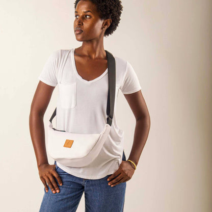 Round Mini Vegan Leather Crossbody Shoulder Bag